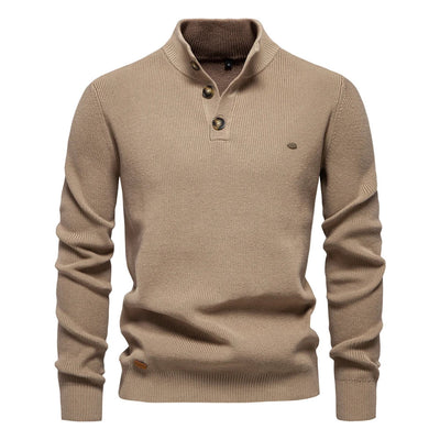 Maxwell | Men's Sweater with Button Design