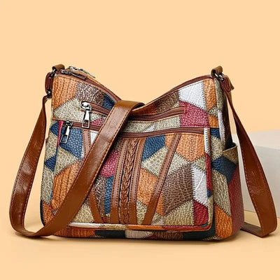 Solara™ | Mosaic leather handbag
