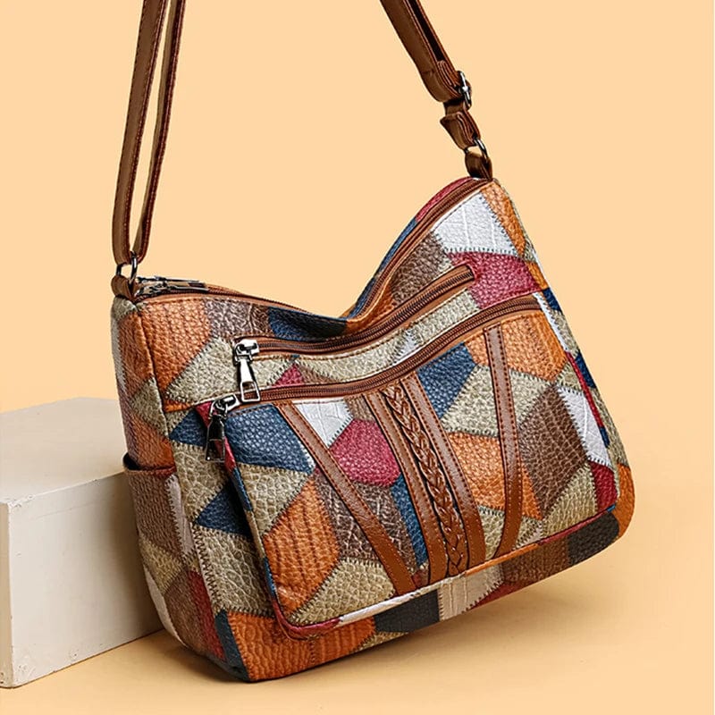Solara™ | Mosaic leather handbag