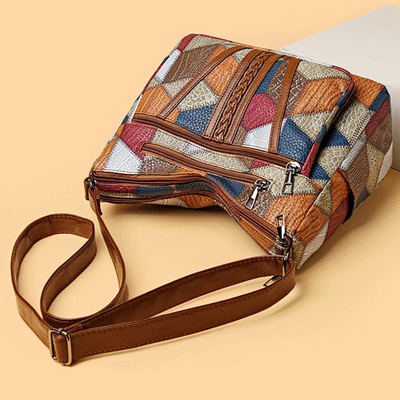 Solara™ | Mosaic leather handbag