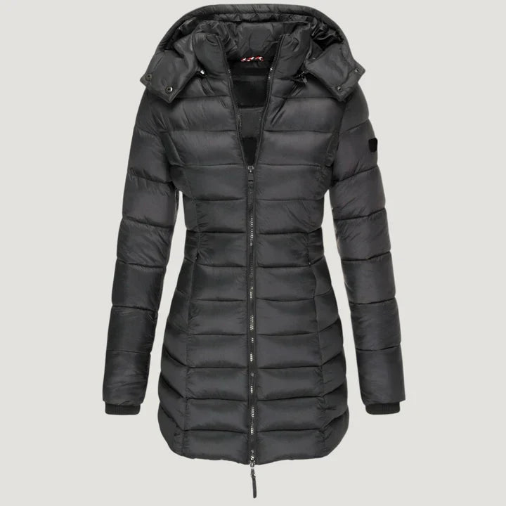 Olivia™ | Cozy Down Jacket With Hood And Zipper